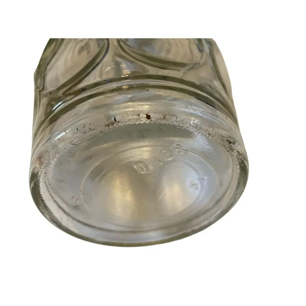 Vintage 1960s Modern Teardrop Shaped Stopper Mid Century Clear Glass Decanter